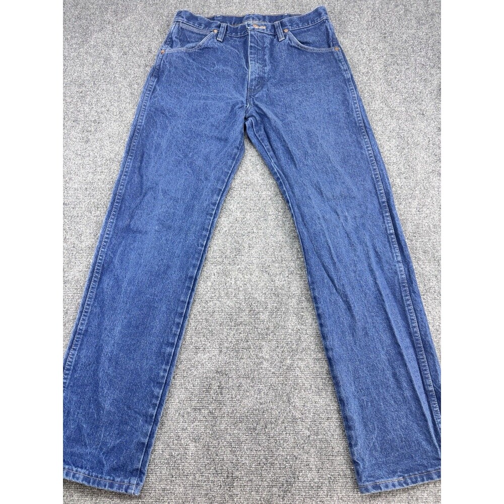 Wrangler Cowboy Cut 13MWZPW Men's 30x32 Blue Jeans Original Fit 100% Cotton